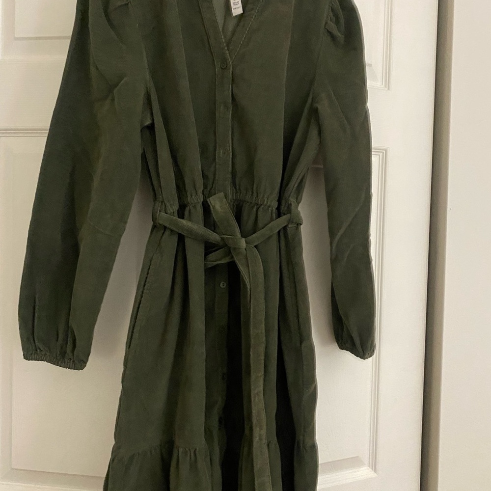 St. John's Bay Olive Corduroy Shirt